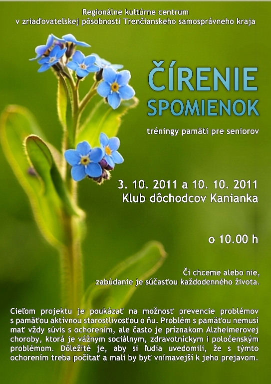 Čírenie spomienok - plagát